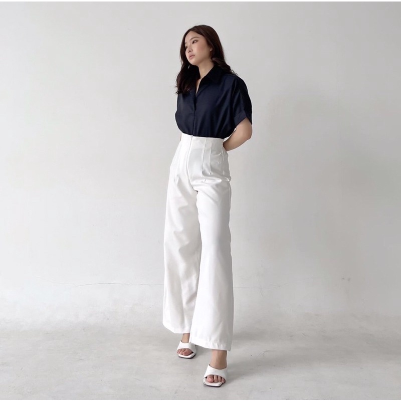 SANLY CULLOTES KOREA LONG PANTS PETITE FRIENDLY - CELANA KULOT WANITA PREMIUM - CELANA KERJA PANJANG FORMAL WANITA - HADIAH ATAU KADO ULTAH CEWEK