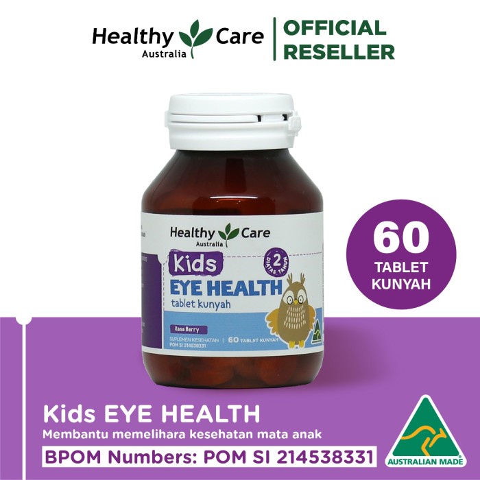 Healthy Care Kids Computer Eyes - 60 Chewable Tablets - BPOM