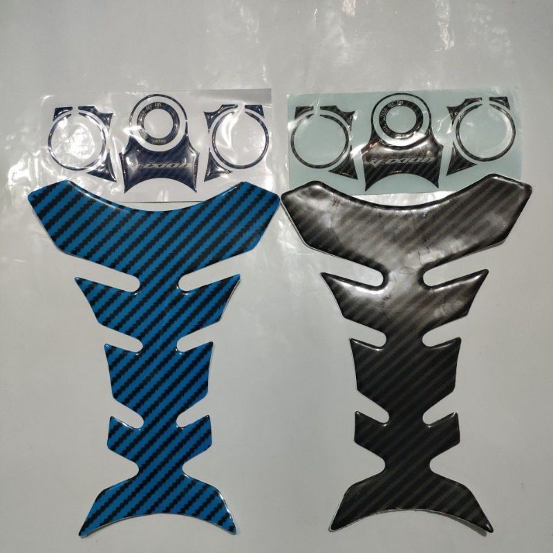 Stiker Tutup kunci / Stang 1set + Tankpad Vixion old