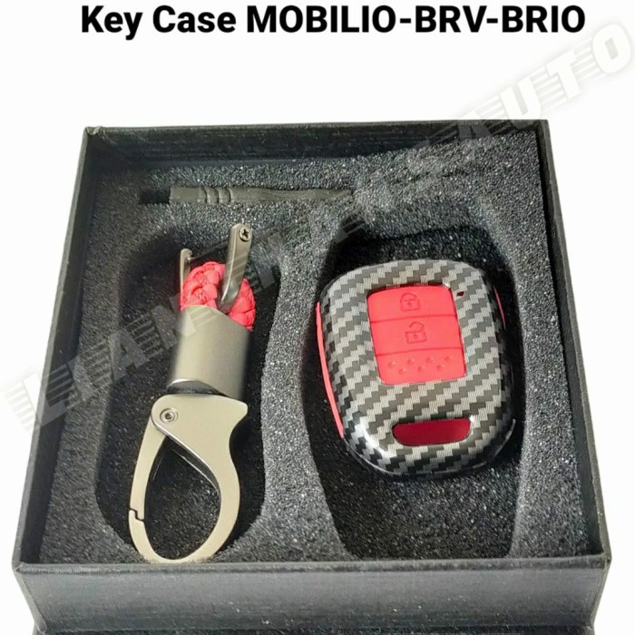 Key Case Cover Kunci Carbon Honda Mobilio-Brv-Brio #Original