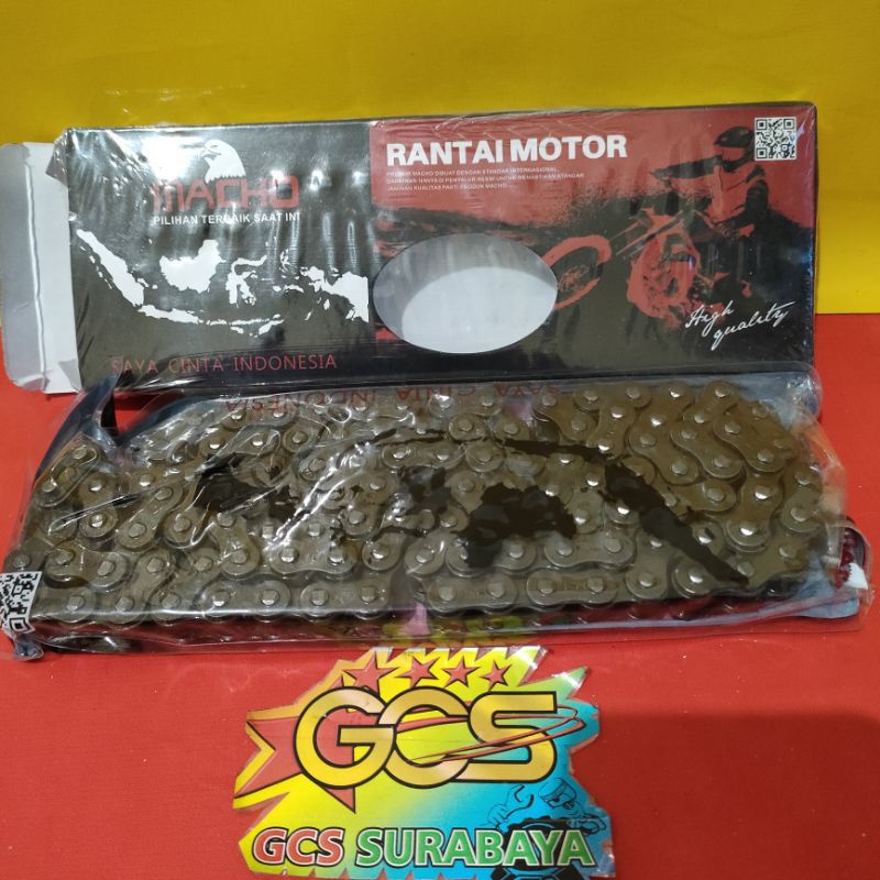 RANTAI MOTOR,RANTAI HITAM BAJA  428H -112L PNP GL MAX,GL PRO,MEGA PRO,JUPITER MX ,RX KING MACHO