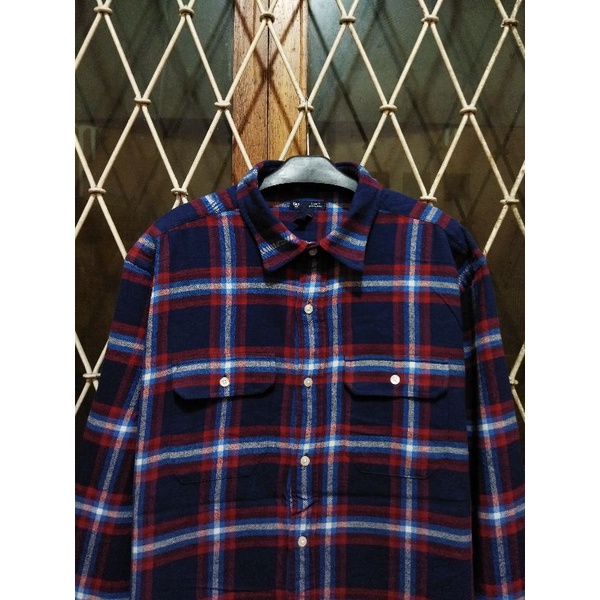 kemeja soft flanel gap second original XXL