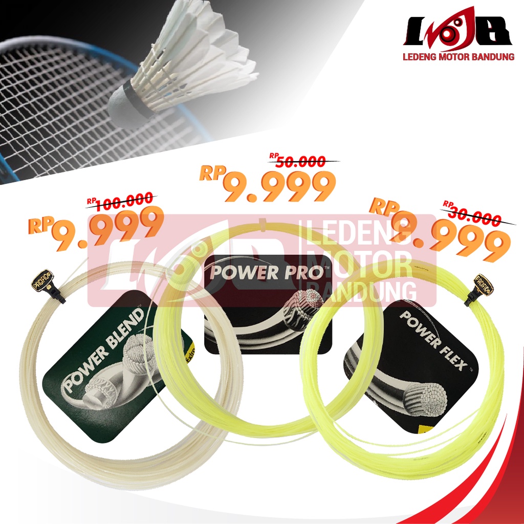 Pacific Senar Raket Badminton BuluTangkis Extra Power Genuine Tali 10M