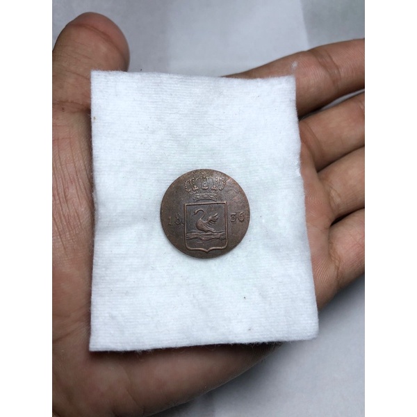 Koin Kuno Swan Nederlad Indie 1836