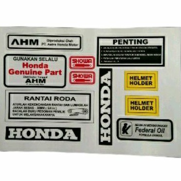 stiker detail honda kirana supra 125 karisma