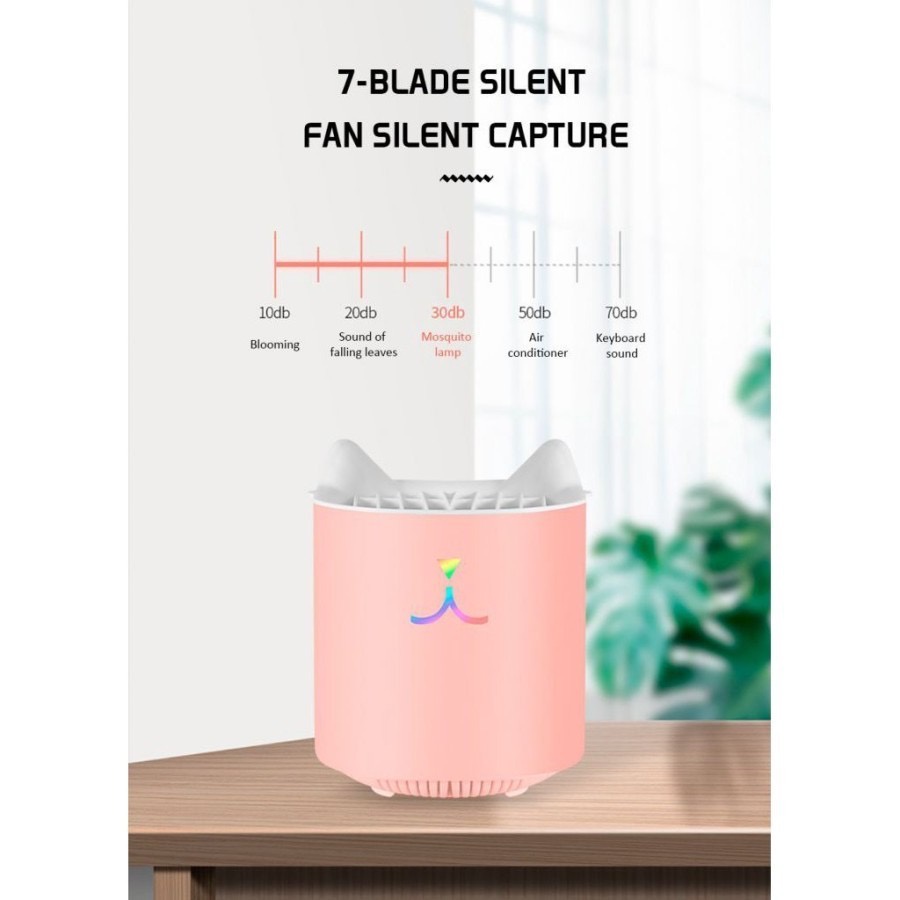 BS561 Perangkap Nyamuk Mosquito Killer Lamp UV Cat Shape