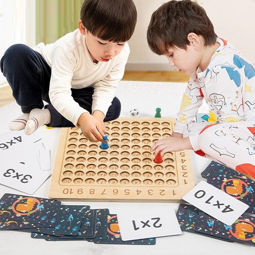 Mainan Anak MULTIPLICATION BOARD GAME Puzzle Board Puzzle Anak Edukasi