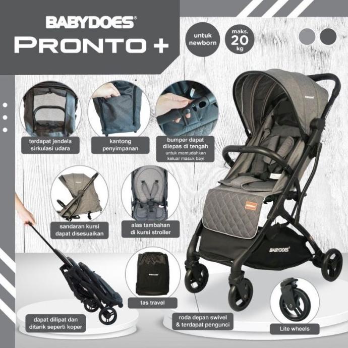 Stroller Babydoes Pronto+ / Stroller Bayi Babydoes