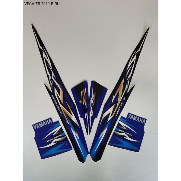 STRIPING ORI YAMAHA VEGA ZR Th 2011) Biru