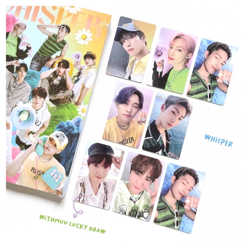 THE BOYZ WHISPER BE AWARE WITHMUU LUCKY DRAW POB / PHOTOCARD / PC / SANGYEON / NEW / KEVIN / JACOB /