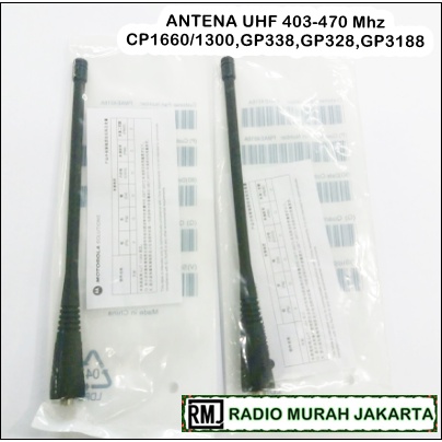 ANTENA HT MOTOROLA UHF 400-470MHz ORIGINAL CP1660 GP 328 GP 338 PLUS GP3188 GP2000 GP 88