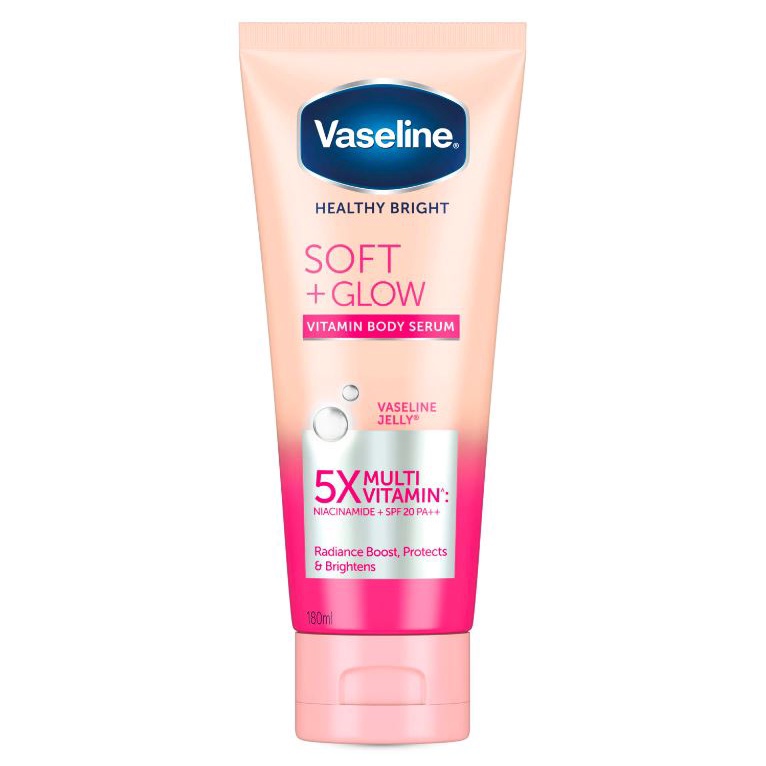 Vaseline Hand Body Lotion Series Healthy Bright​ Gluta-Hya Serum Burst UV Flawless Bright Gold Dewy Radiance Pink 5X Multi Vitamin Soft Glow Extra Brightening Vaselin BPOM