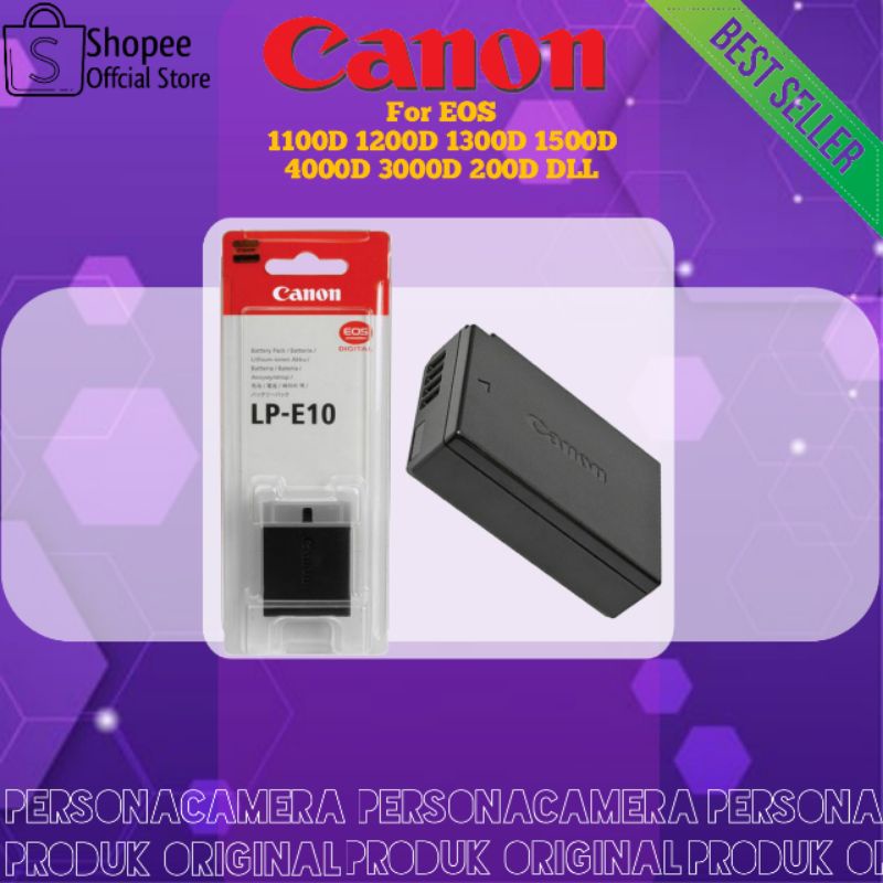 Baterai LP-E10 Original For Canon 1100D 1200D 1300D 1500D