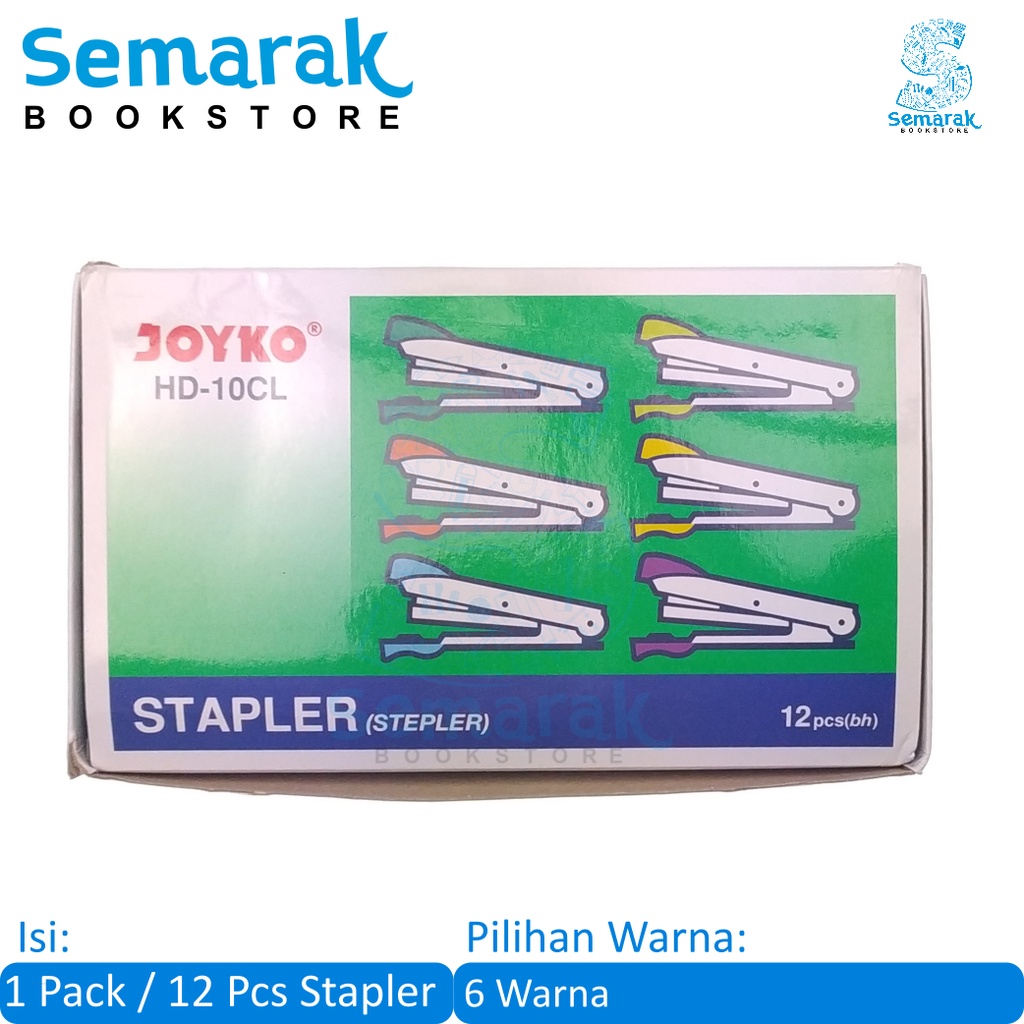 

Joyko HD-10CL Stapler Stepler Jepretan Kertas No. 10 [1 Pack / 12 Pcs]