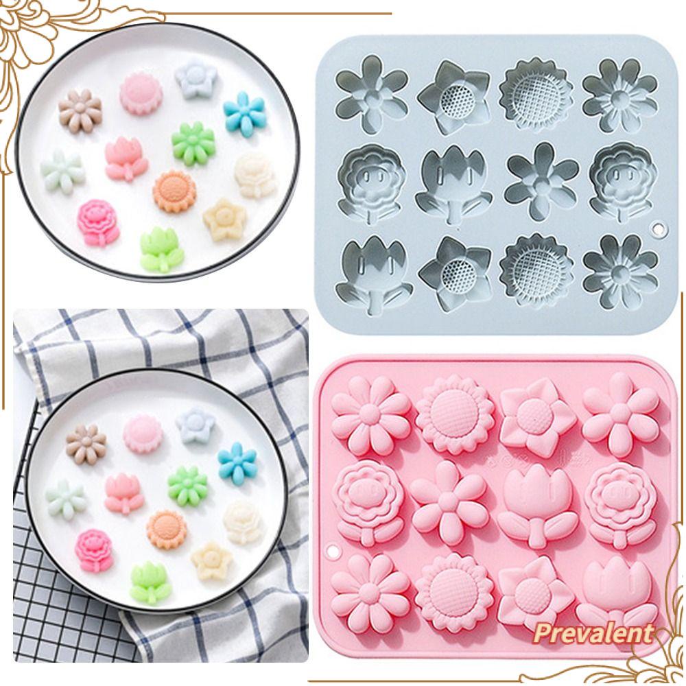 Preva Cetakan Silikon Bunga Matahari Handmade Soap Mould Baking Pan Tema Bunga