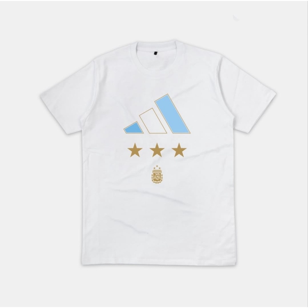 T-SHIRT KAOS BOLA ARGENTINA JUARA BINTANG 3