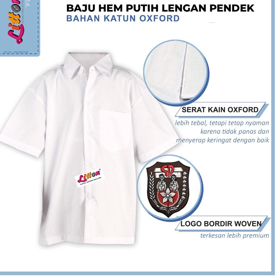 Promo 2.2 LITTON+ Baju Seragam Sekolah SD- SMP- SMA - Polos / Seragam Sekolah Ukuran Jumbo Big Size