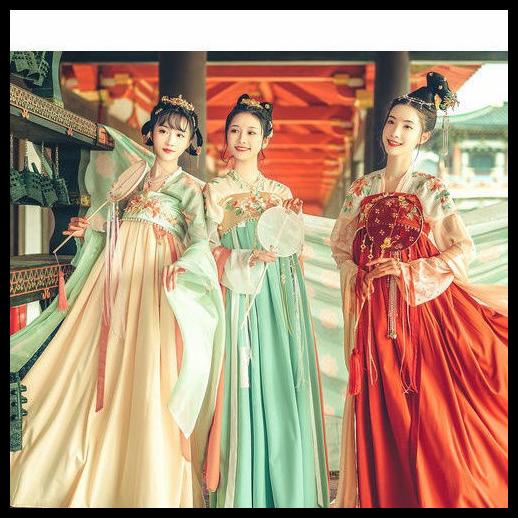Promo Cheongsam Long Gown Modern Hanfu Hanbok Fairy Traditional Modern Impor