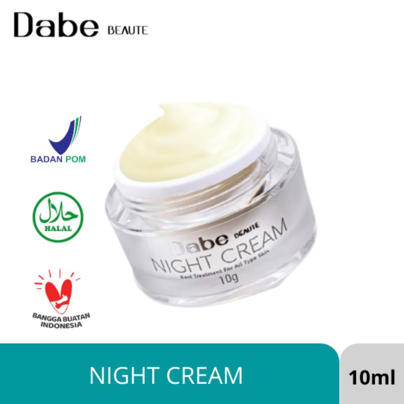 [ NIGHT CREAM ] DabeBeaute Skincare Ori Dabe Beauty Dabe Beaute Skincare by Bella Shofie