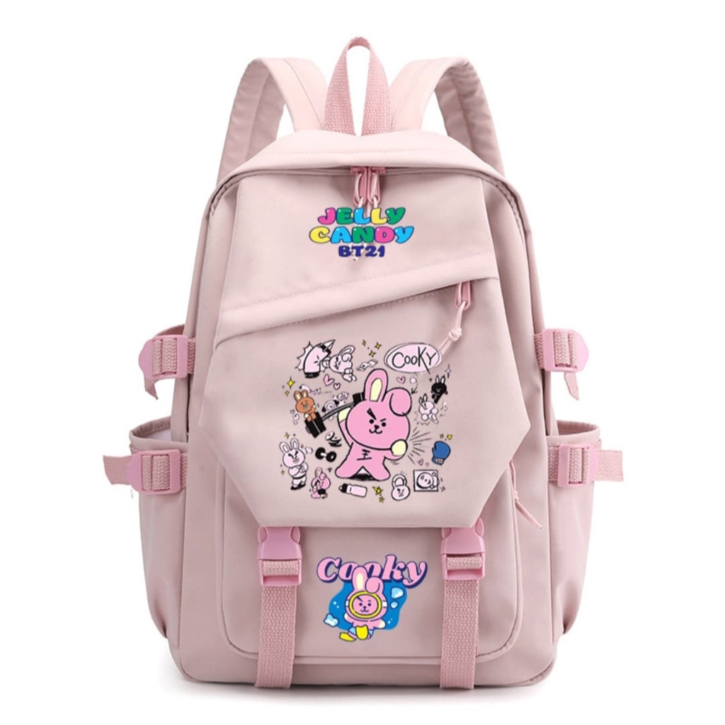 RANSEL WANITA 3PCS 200K TAS SEKOLAH ANAK PEREMPUAN SISWI SD SM SMA SMU DAN KULIAH BACKPACK REMAJA CEWEK KEKINIAN