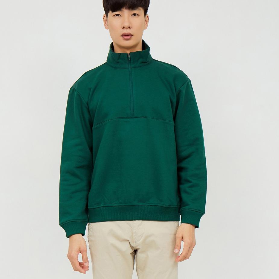 Tren Terbaru M231 Turtleneck Sweatshirt Panjang Hijau 2164E