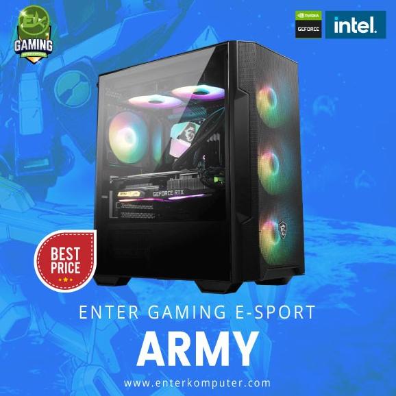 Jual Pc Rakitan Enterkomputer Gaming E Sports Army Shopee Indonesia