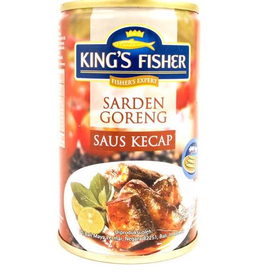 

(PROMO KJG53) King's Fisher Sarden goreng saus kecap Makanan Kaleng 425 gr ✪