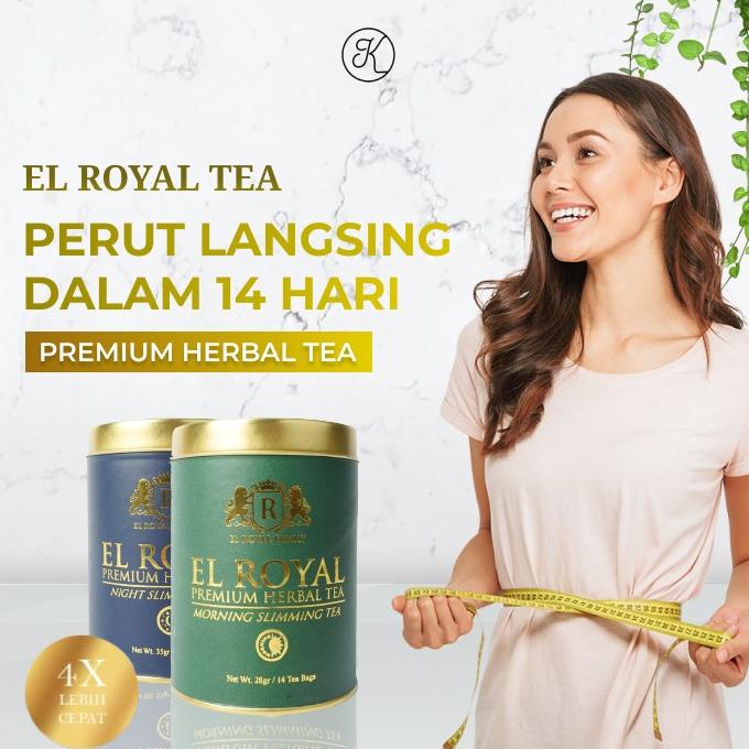 

[BISA COD] 1 Paket EL ROYAL PREMIUM HERBAL TEA - Teh Herbal Pelangsing Perut