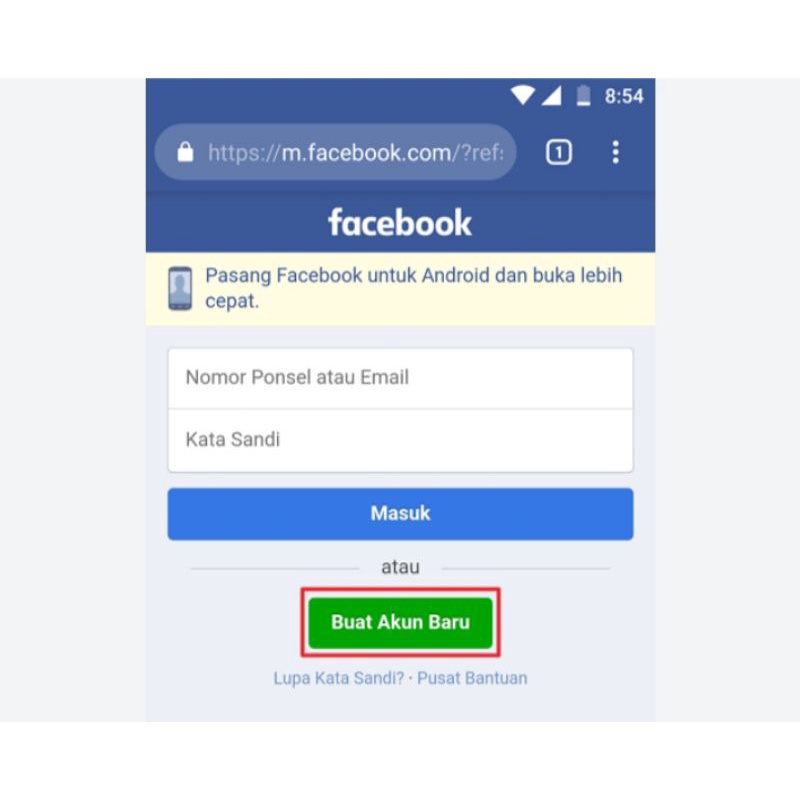 Jual akun Facebook new / akun Facebook kosongan, bisa request nama dll