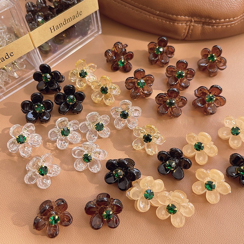 Korean Small Clip Flower Hair Clip Poni Klip Bunga Samping Klip Kecil Hiasan Kepala