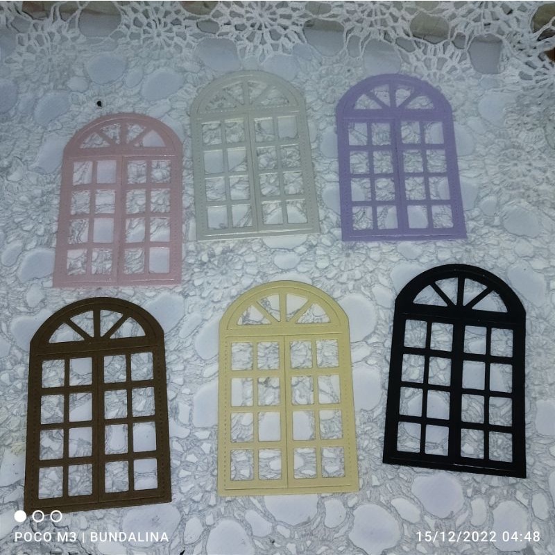 

die cut window satuan buat scrapbook, journal, bujo, dekorasi, diy, handmade