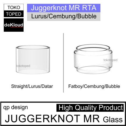 Tabung Kaca JUGGERKNOT MR | Cembung - Datar glass pengganti