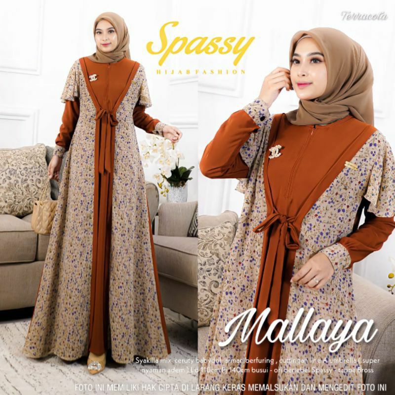 gamis rompi terbaru//gamis shakila mix ceruty