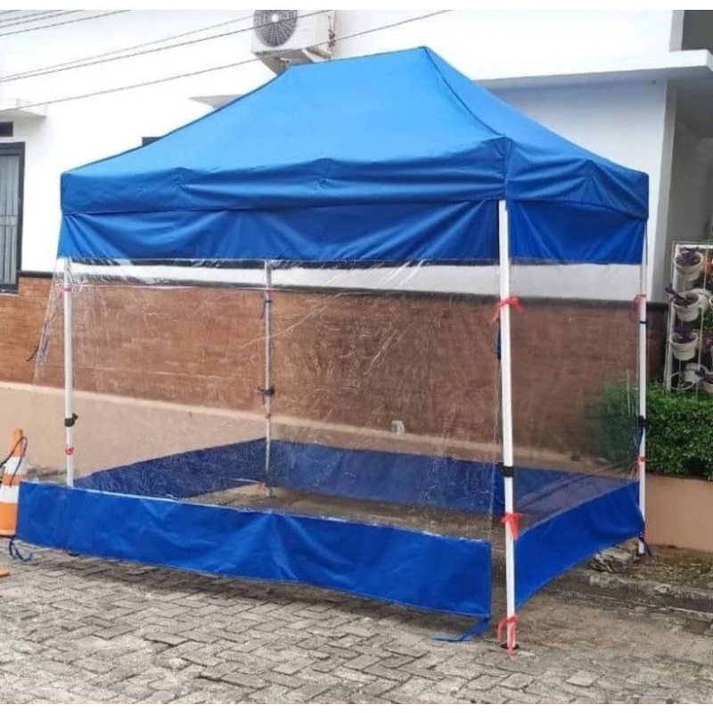 Tenda 2x3 premium besi 1,2mm + dinding 4 sisi