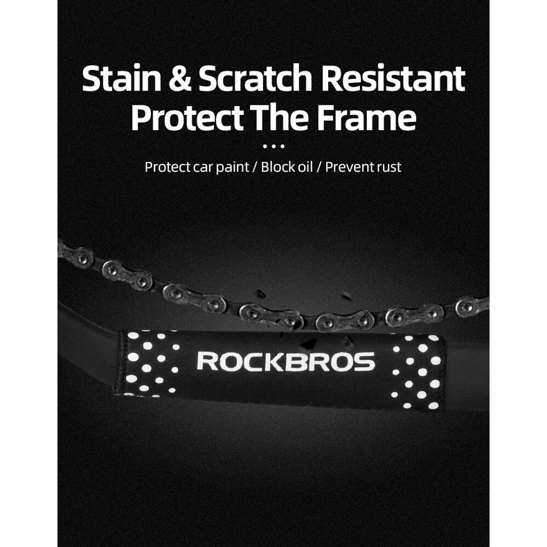 Pelindung Rantai Sepeda Rockbros Frame Chain Protector Cover Guard Sepeda Lipat MTB Roadbike DLL