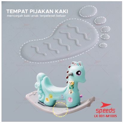 SPEEDS Mainan Anak Kuda Kudaan Aman dann Awet | Mainan Kuda Rocking Horse Mainan Anak Jungkat Jungkit | M1005|