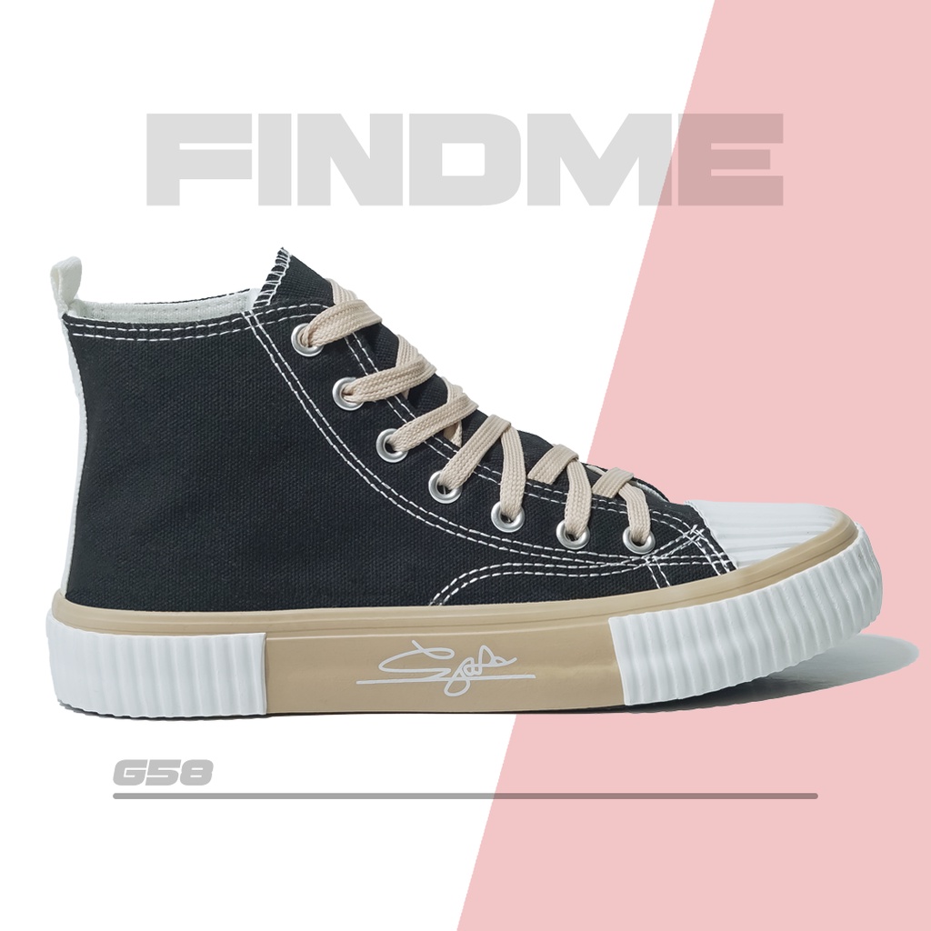 SEPATU SNEAKERS HIGH TOP GAYA KOREA MODEL TERBARU REMAJA DEWASA CANTIK BERKUALITAS G58