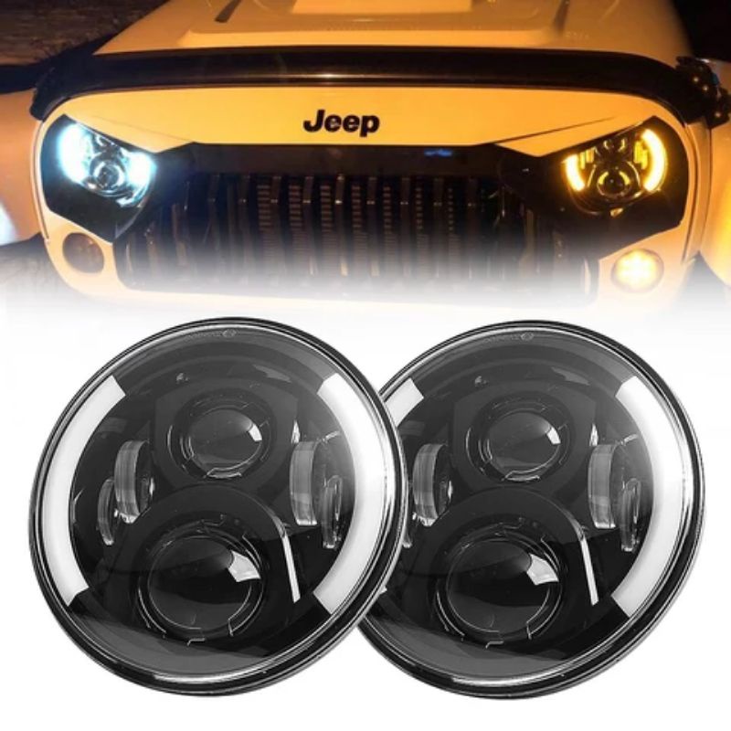 LAMPU HEDLAMP DAYMAKER 7 INCH HEDLAMP JK JL RUBICON JIMNY