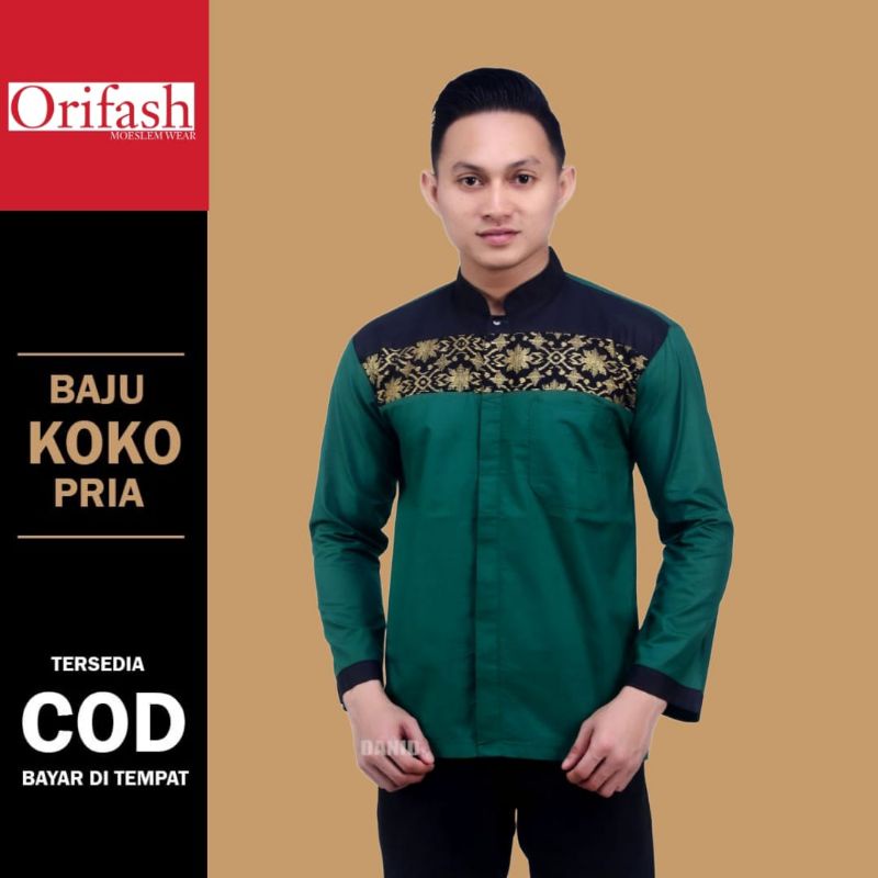 Koko syubbanul muslimin koko azzahir koko baju lengan panjang atasan koko pria