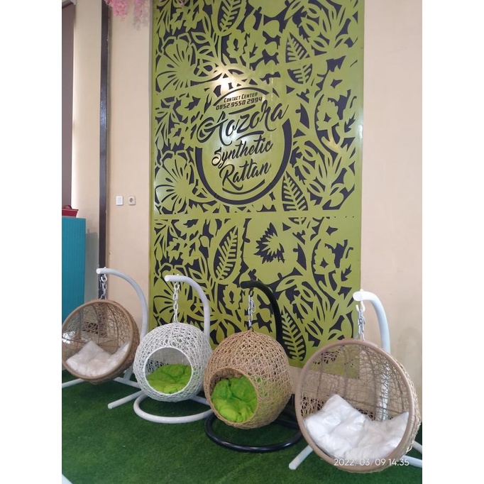 Ayunan Gantung Rotan Sintetis Kucing Anjing Hewan Peliharaan