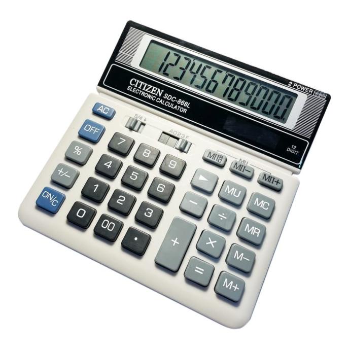 

Kalkulator Citlzem Sdc-868L Calculator 12 Digits Sdc 868L -Aoomiga