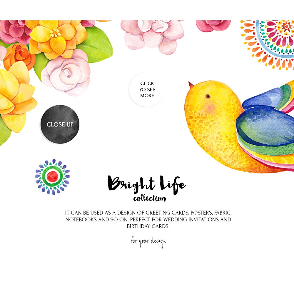 Bright Life Watercolor set