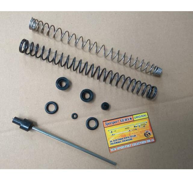 ゔ Sparepart Gelug angin Gejluk PCP Klep tahan Pompa Pemukul Baja Karet pentil OD 16 SNO - 0774 ㅡ