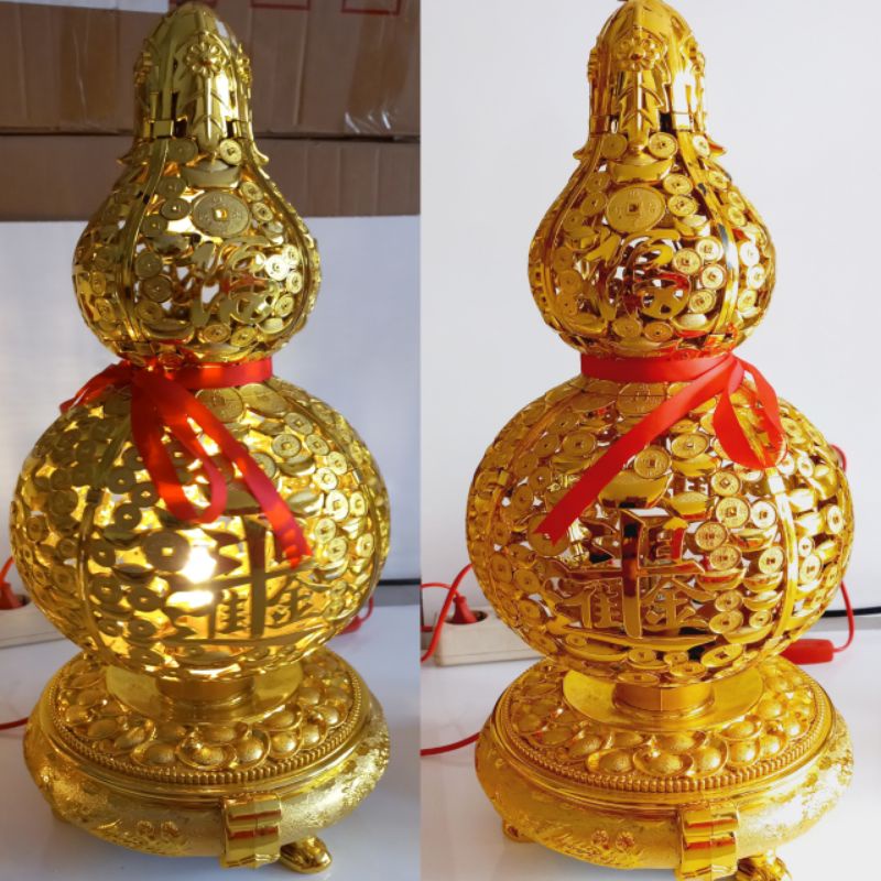 Lampu Meja Fu Imlek / Lampu Putar Hoki Imlek / Dekorasi Lampu Hoki Imlek