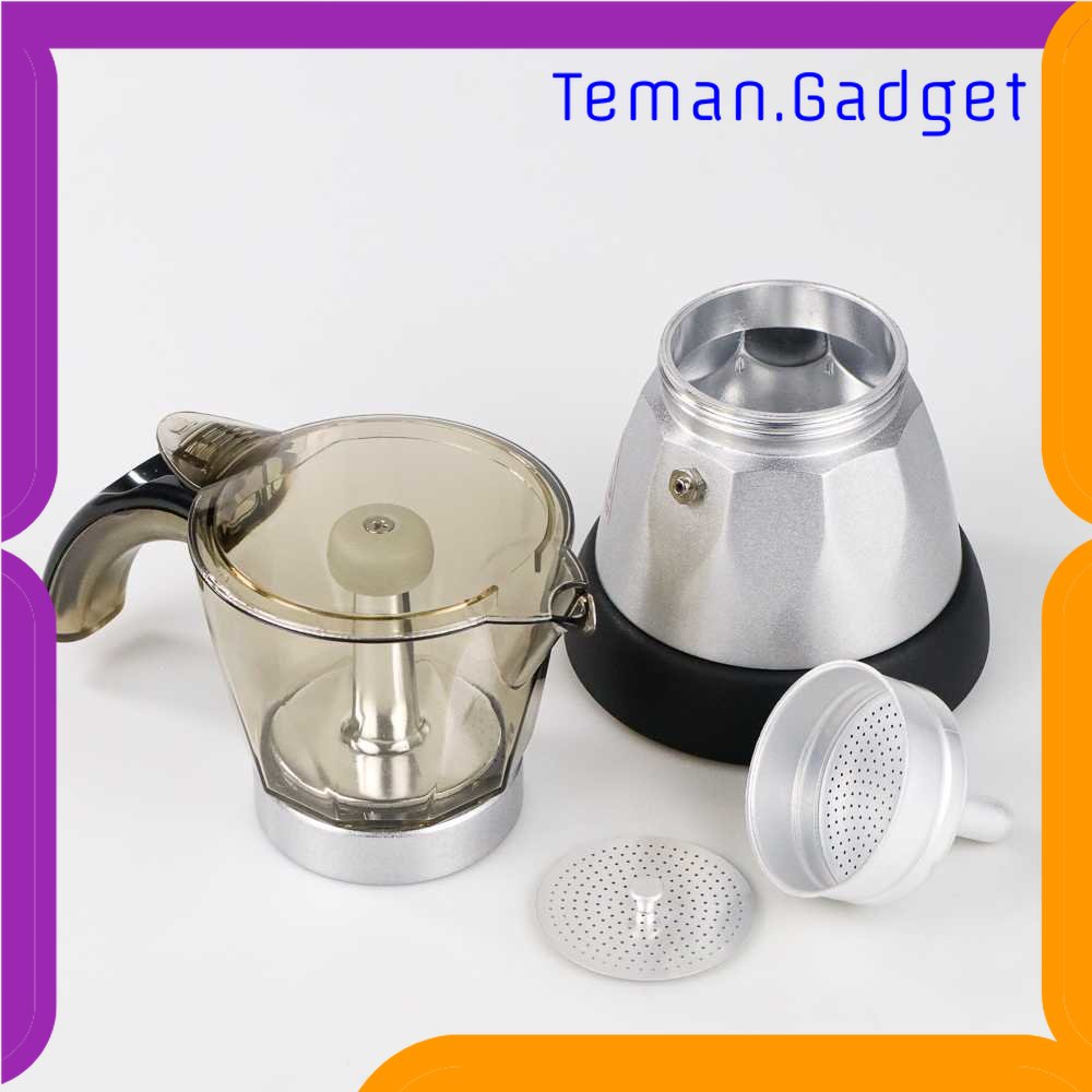 TG - DPR Alloet Espresso Coffee Maker Moka Pot Teko 400W 150ml 3 Cups - MX002