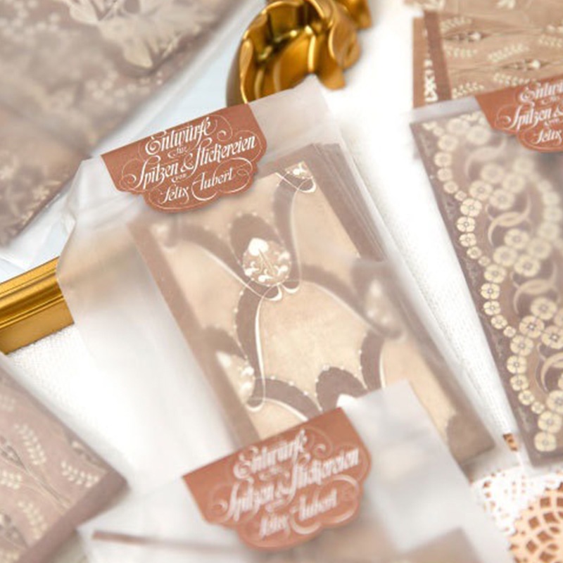 40pcs Dream Whisper Series Retro Bahan Lace Kertas Untuk Scrapbooking