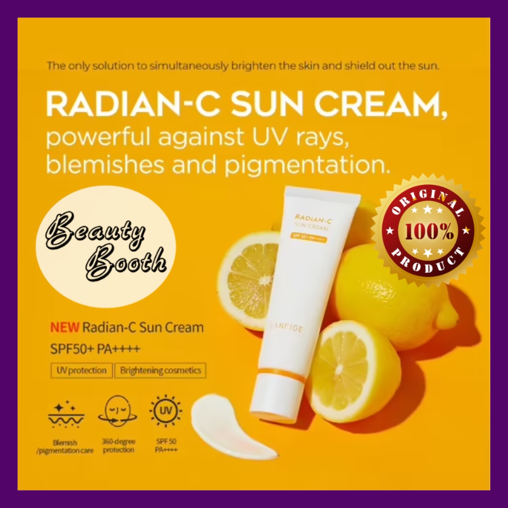 LANEIGE Radian C Sun Cream SPF 50+ PA+++ Sunscreen