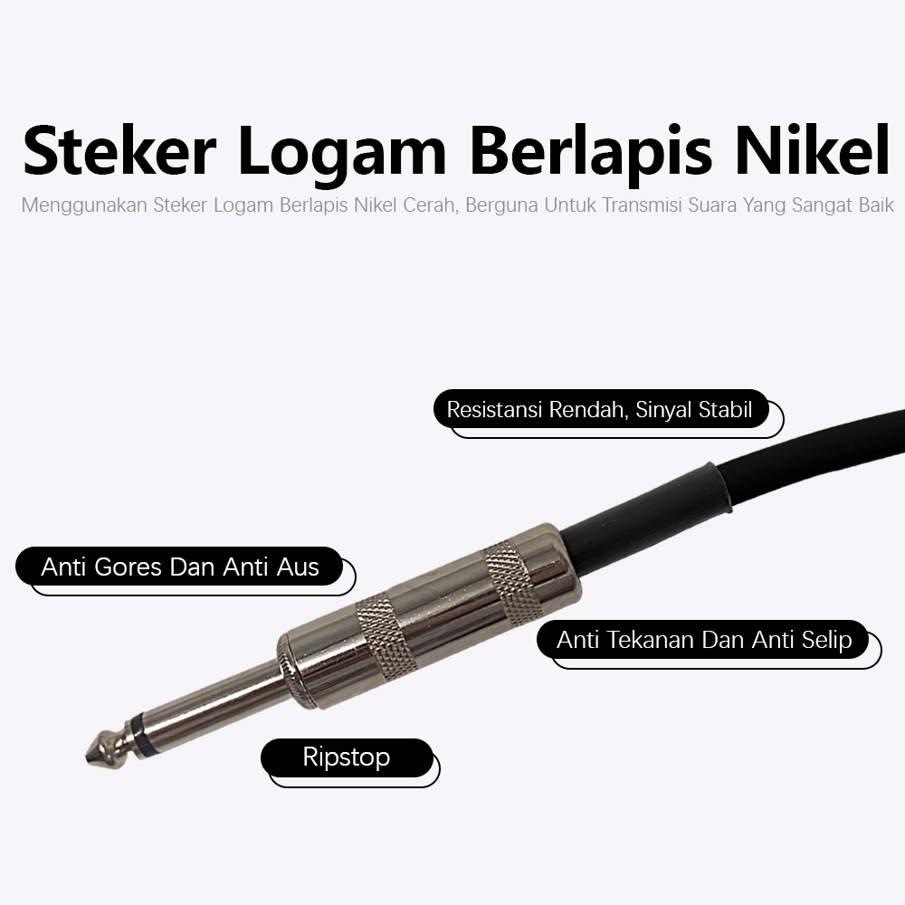 Kabel Jack Acouway 3 Meter 6 Meter Vintage Tegangan Listrik Gitar Kable Bass Gitar Cable KPengurangan Kebisinganotak Listrik Kabel Audio Kabe