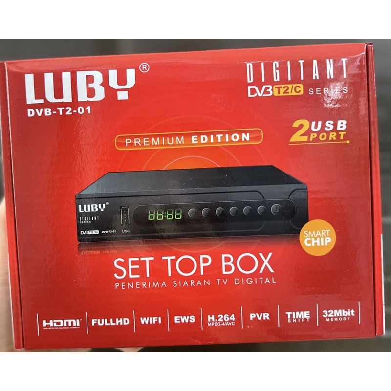 Set Top Box Digital DVB T2-02 / 01 STB Digital Luby
