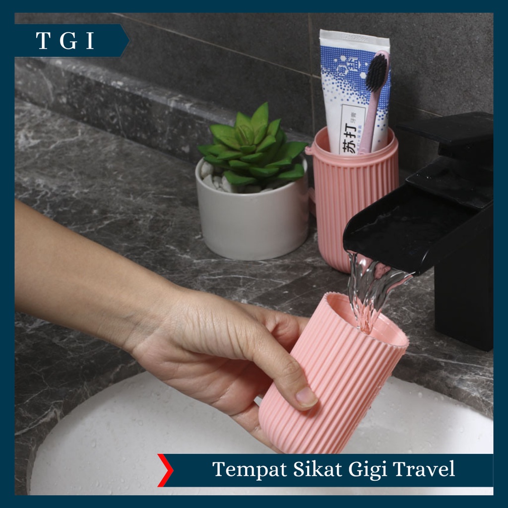 TGI - KOTAK SIKAT GIGI ODOL TRAVEL PORTABLE | TEMPAT SIKAT GIGI TRAVEL TABUNG PASTA ODOL POLOS TRAVELING TEMPAT SERBAGUNA | BIG TOOTHBRUSH CASE